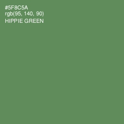 #5F8C5A - Hippie Green Color Image